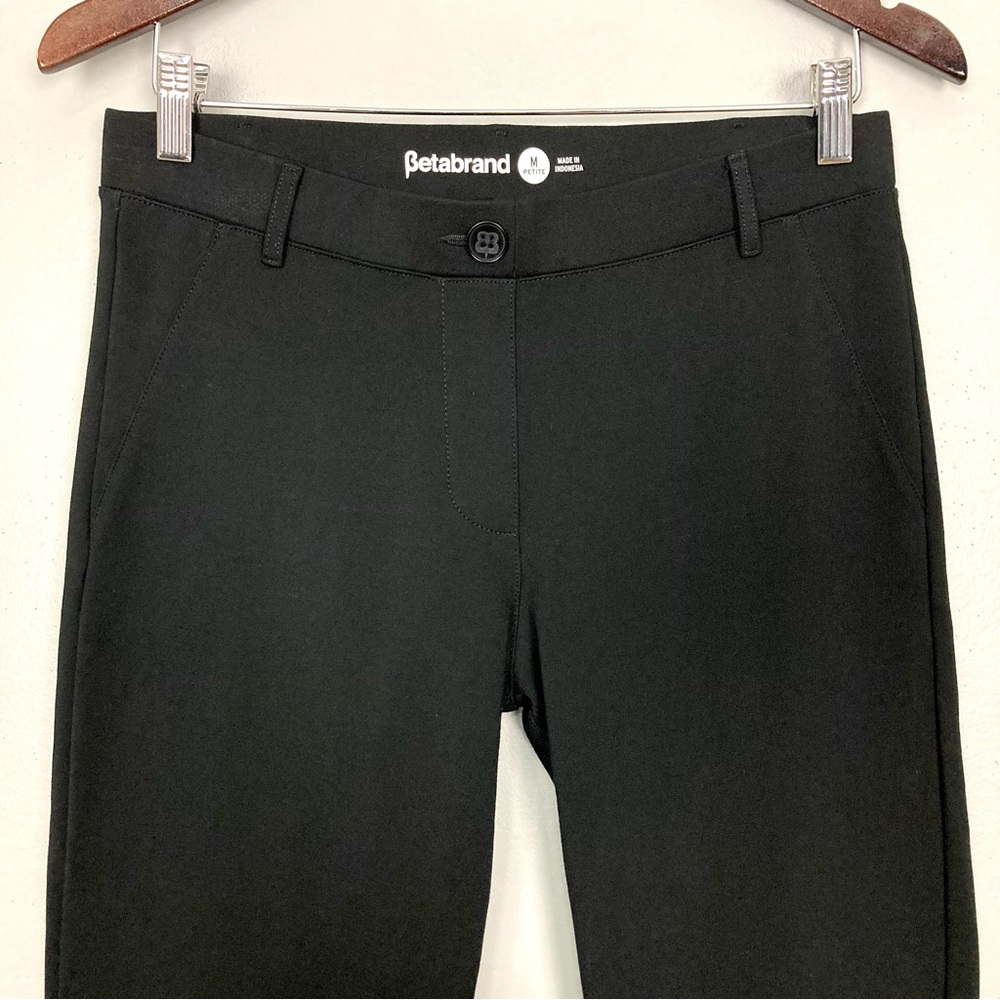 Betabrand Classic Dress Yoga Pants Women’s Size M Petite Straight Leg Stretch - Picture 4 of 11